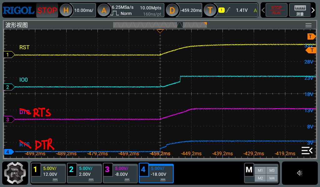 启动正常状态的波形